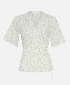 Women MSCH Copenhagen Tops & Tees^MSCHBernelle 2/4 Wrap Top AOP