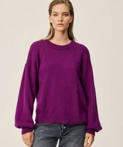 Women MSCH Copenhagen Knitwear | Wool^MSCHCecelia Peony Pullover