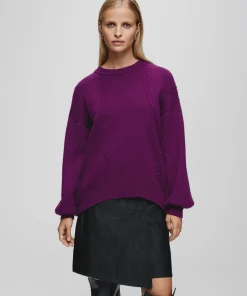Women MSCH Copenhagen Knitwear | Wool^MSCHCecelia Peony Pullover
