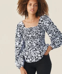 Women MSCH Copenhagen Tops & Tees^MSCHDella Ladonna Smock Top AOP