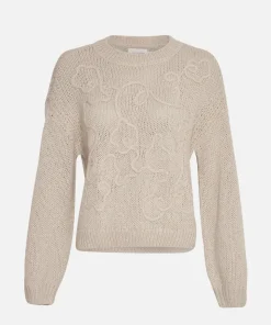 Women MSCH Copenhagen Knitwear | Wool^MSCHDiella Heidi Pullover EMB