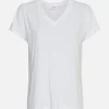 Women MSCH Copenhagen Tops & Tees | Basics^MSCHFenya Modal V Neck Tee