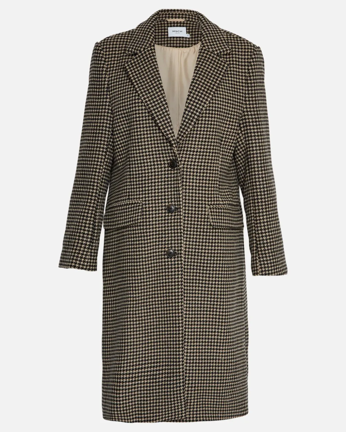 Women MSCH Copenhagen Outerwear^MSCHGenesis Long Jacket CHK