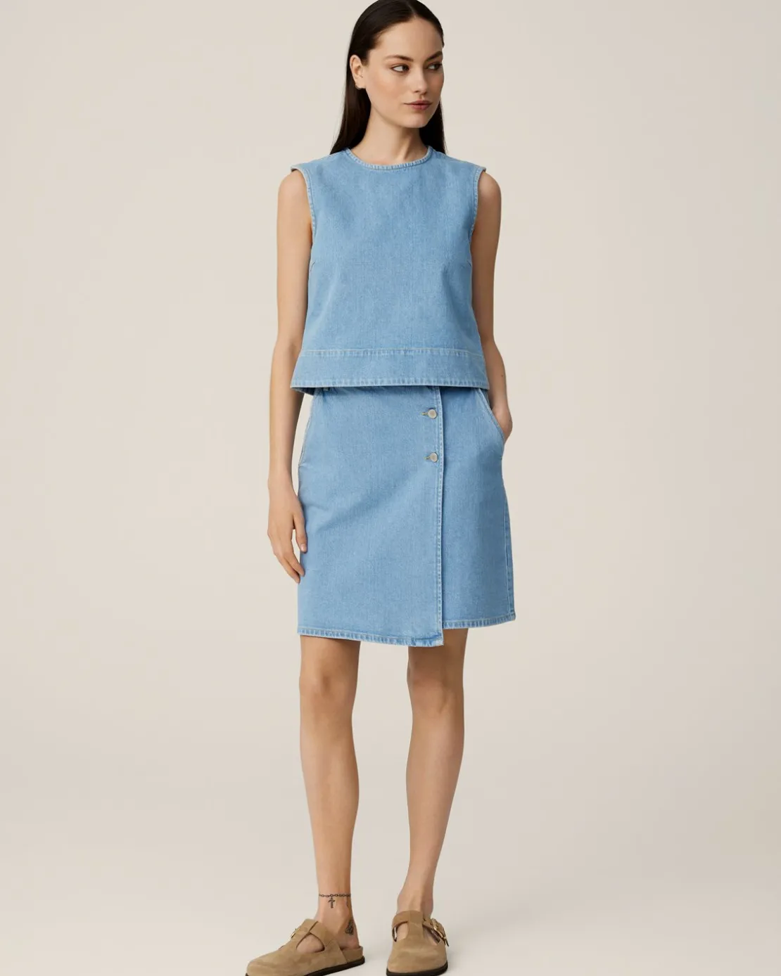 Women MSCH Copenhagen Skirts | Denim^MSCHInan Lin HW Denim Skirt