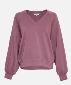 Women MSCH Copenhagen Shirts & Blouses^MSCHNelina Ima Q Raglan V Sweatshirt