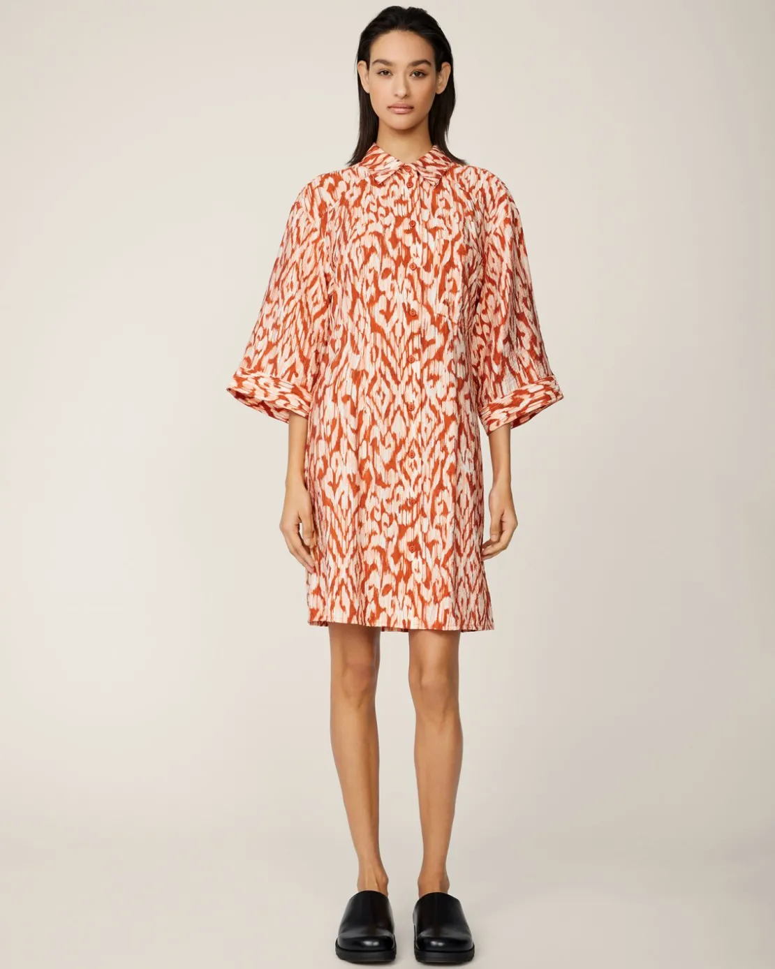 Women MSCH Copenhagen Dresses & Jumpsuits^MSCHOrlena Ladonna 3/4 Shirt Dress AOP