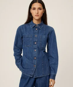 Women MSCH Copenhagen Shirts & Blouses | Denim^MSCHSophine Emma Shirt